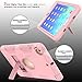 iPad Mini 1/2/3 Case, iPad 2/3/4 Case, WeLoveCase Heavy Duty Defender Case Cover with Stand Function Anti-Slip Shockproof Rugged Bumper Hybrid Protective Case for iPad Rose Gold (iPad Mini 1/2/3)