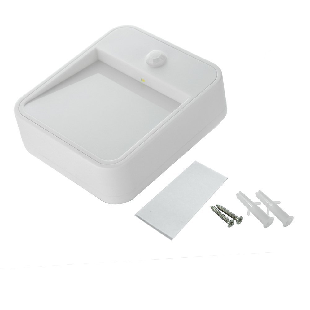 Motion Sensing LED Light, Battery Powered Waterproof Sensor Lamp With Free Adhesive Tape Light Induction Nightlight for Hallway, Stairway, Washroom, Wardrobe, Closet,Balcony