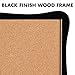 Quartet Corkboard, Framed Bulletin Board, 14 x 14 inches Cork Board, Home Organization, Black Frame (50722)