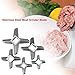 Cross-Shaped Professional Stainless Steel Kitchen Food Meat Grinder Blade Mincers Knife Cutter Replacement for Grinders(#10)