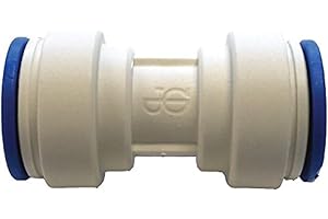 John Guest Speedfit 5/16 Inch OD Union Connector, Push to Connect Plastic Plumbing Fitting, White, NC2112P