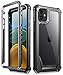 iPhone 11 Case, Poetic Full-Body Hybrid Shockproof Rugged Clear Bumper Cover, Built-in-Screen Protector, Guardian Series, Case for Apple iPhone 11 (2019) 6.1 Inch, Black/Clear