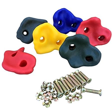 Loggyland Klettersteine für Kletterwand, 6er-Set I für Boulderwand