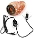 Greenco Natural Himalayan Rock Salt Lamp 6-11 lbs with Wood Base, Electric Wire, Dimmer Control & Bulb