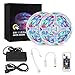 RC RGB LED Strip Lights, Outdoor LED Strip Lights Waterproof Led Light Strips, 32.8ft Color Changing LED Lights with Remote for Bedroom Home Party
