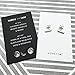 HONEYCAT Flat Drop Bar Stud Earrings in Silver (Rhodium Plate) | Minimalist, Delicate Jewelry (Silver)