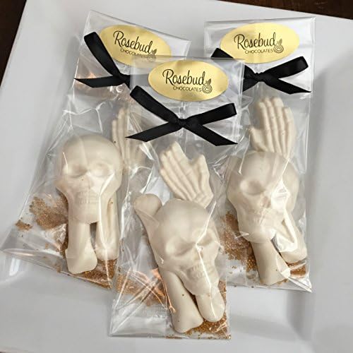 8 Chocolate BAG OF BONES Skull Skeleton Candy Party Favors