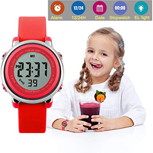 1 Function+Waterproof+Stopwatch+Digital+Wristwatch