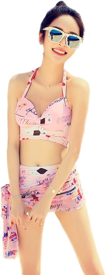 Amazon ライフスター Lifestr 水着 かわいいイラストがキュートなホルターネックビキニ 同柄パレオ付 オリジナルエコバッグセット ビキニ セパレーツ 通販 Amazon ライフスター Lifestr 水着 かわいいイラストがキュートなホルターネックビキニ 同柄パレオ付 オリジナルエコバッグセット ビキニ セパレーツ 通販