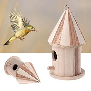 A0127 - Casetta per uccelli in legno, motivo: cinciallegre - immagine 3