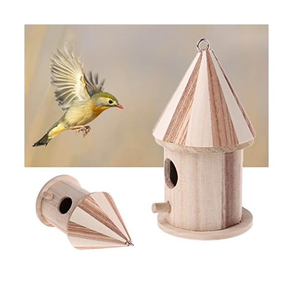 A0127 - Casetta per uccelli in legno, motivo: cinciallegre