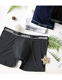 LAPASA - Calzoncillos de boxeo para hombre, micro modales, bolsa de mejora de volumen, ropa interior para maletero sin mosca, 4 unidades, M02