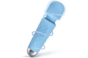 LUMIO Body Back Relaxation Massager - Mini - Travel - 9 Speeds 19 Modes - for Back - Foot - Arm Muscle Relaxation (Blue) (Blue)