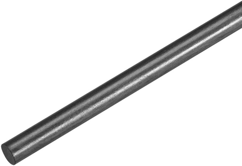 sourcing map Carbon Fiber Bar Support Poles for RC Airplane DIY Projects 3mm Matte Pole 200mm 7.8 Inch, 5pcs - Image 4