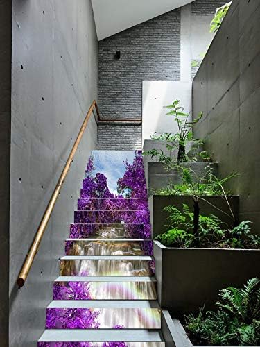 FLFK 13Pcs Stair Risers Stickers Peel and Sick 39.37"x7.08",Self-Adhesive Staircase Stickers Decals - Image 4