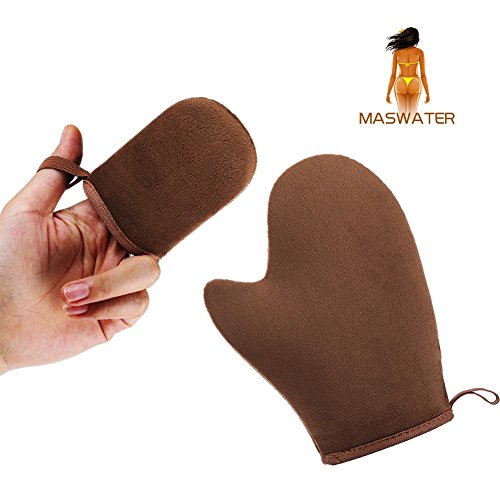 MASWATER Self Tanning Mitt Applicator Mitt Self Tanner Mits Self Tan Face Mit Tan Physics True Color Sunless Tanner Spray Tan Mitt Applicator Sunless Tanning Mitt Self Tanner Application Glove
