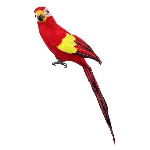 D Dolity Figurines Oiseau Perroquet Artificiel Sculptures