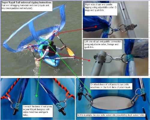 Sailskating-LLC-Downwind-Super-Kayak-Sail-Kit-Purple-Compact-Portable-Easy-Set-up-and-Deploys-Quickly-Start-Sailing-This-Season