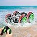 Rabing RC Car 2.4 Ghz 4WD Stunt Car 6CH Remote Control Amphibious Off Road Electric Race Double Sided Car Tank Vehicle 360° Spins & Flips Land & Water