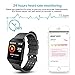 Beaulyn Fitness Tracker Bluetooth Smart Watch with Heart Rate Monitor Call Reminder Activity Trackers Waterproof Step Calorie Counter Pedometer Band for iOS Android Phone Men Women ...