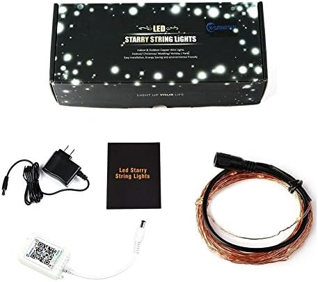 LED String Lights with Bluetooth Remote Control by APP, X-smarter 100 LEDs 33ft Dimmable LED Starry Lights for Decorative of Valentine's Day, Tree, Party, Patio, Cafe ( Warm White )