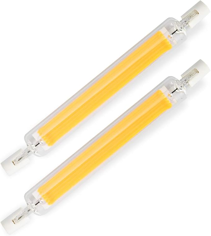 2 Pack J 118mm R7S LED Bulb Dimmable 3000K Warm White 75W Halogen