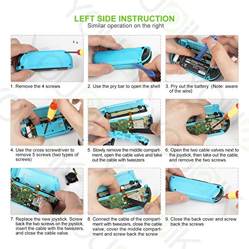 3 Younik+Replacement+Controller+Thumbstick+Screwdriver