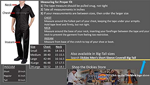 2 Dickies+Short+Sleeve+Coverall+Wrinkle+Resistant