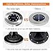 Sanming Outdoor Solar Ground Lights,8 LED Garden Pathway Outdoor In-Ground Lights Waterproof for Patio Yard Driveway Landscape Lighting Walkway Lights（4 pack）