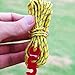 TRIWONDER Reflective Guyline, Tent Cord Nylon Paracord Rope with Guyline Adjuster for Camping Tent, Outdoor Packaging (Red - 4 Pack)