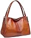 HESHE Leather Purses for Women Tote Top Handle Bags Shoulder Handbags Designer Office Ladies Purse Cross Body Bag