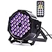 72W Black Lights, DeepDream 36 LED UV Blacklight Party Stage Spotlight with Remote Control for Halloween Bedroom Christmas Birthday Glow Fluorescent Dark Party Supplies, Glow in The Dark