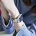 YOSWAN Bracelet for Apple Watch, National Black White Floral Printed Leather Watch Band 38mm 42mm Strap for Apple Watch Flower Design Wrist Watch Bracelet (Chrysanthemum Black, 38mm)