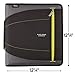 Five Star 2 Inch Zipper Binder, 3 Ring Binder, Removable File Folders, Durable, Black (73289)
