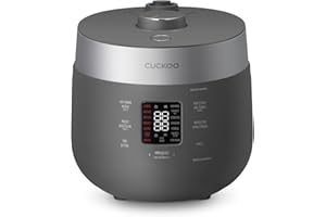 CUCKOO CRP-ST1009G 10-Cup (Uncooked) Twin Pressure Rice Cooker & Warmer 12 Menu Options: High/Non-Pressure Steam & More, Made