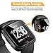 [6 Pack] SPARIN Screen Protector for Fitbit Versa/Versa Lite Edition Smartwatch - Upgraded Tempered Glass/Scratch Resistant/Bubble Free