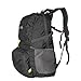Sumtree 35L Ultra Lightweight Foldable Packable Backpack , Men and Women Durable Light Hiking Cycling Sports Travel Daypack , Water Resistant (Black with Grey Zipper)