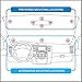 AutoBoxClub - EZ Pass Holder, IPass Holder/Toll Pass Holder for Most US States/Toll Pass Windshield Mount/Easy to Install and Remove/with 4pcs Toll Pass Mounting Strips/UV-Protective