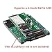 QNINE M.2 SSD Adapter, NGFF to USB or SATA Converter Card with Cable, Support B & M Key SATA Based Solid State Hard Drive Model 2230 2242 2260 2280
