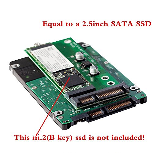 QNINE M.2 SSD Adapter, NGFF to USB or SATA Converter Card with Cable, Support B & M Key SATA Based Solid State Hard Drive Model 2230 2242 2260 2280 - Thumbnail 5