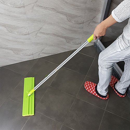 EGOFLEX Microfiber Floor Mop, Duster 16.5" Flat Frame with Stainless Steel Handle for Wet and Dry Mopping on All Surface and Hardwood Laminate Floor (3 Reusable Mop Pads) - Thumbnail 3