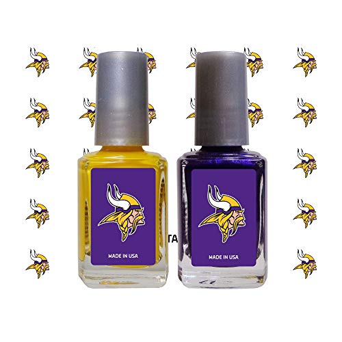 Worthy Promo NFL Minnesota Vikings Nail Care Set, 4-Piece Set, Yellow, Purple - Thumbnail 4