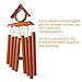 Wind Chimes,Wooden Melody Bamboo Wind Bell, Large Brown Bamboo Amazing Grace Wind Chimes for Garden Outdoor Indoor Home Front Door Decor with Beautiful Sound
