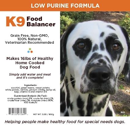 low purine raw dog food