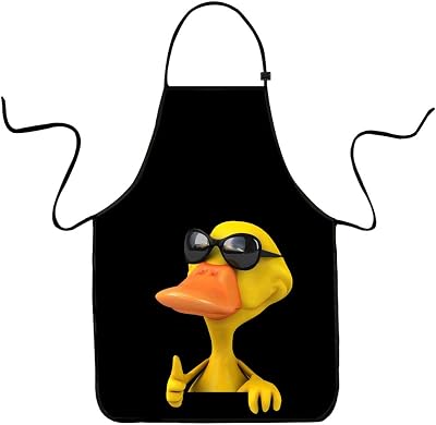 VIPbuy Novelty 3D Duck Print Apron Funny Kitchen Waterproof Washable Men Women