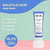 Q+A Salicylic Acid Body Wash 250ml Sensitive Skin BHA Green Tea Exfoliates view 3