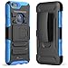 i-Blason Prime Case Designed for iPhone 6 Plus, [Kickstand] iPhone 6 Plus (5.5) 2014 New Release [Heavy Duty] [Dual Layer] Combo Holster Cover case with [Locking Belt Swivel Clip] (iPhone 6 Plus, Blue)