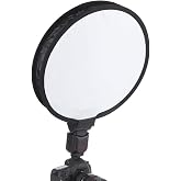 Bindpo 15.75"/40 cm Round Softbox Portable Studio Flash Diffuser Light Softbox, Speedlight Umbrella Diffuser with Carrying Bag for Portrait and Product Photography
