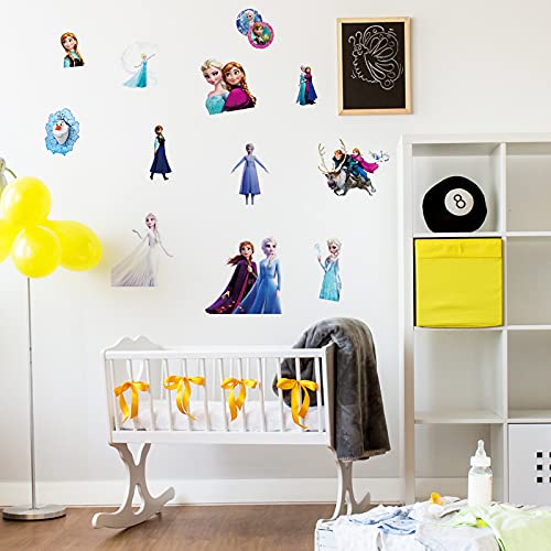 Frozen Wall Decals 16×24in Elsa and Anna Princess Stickers Olaf Vinyl Decor for Girl's Room