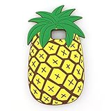 Galaxy S7 Case, Cute Cartoon Vivid 3D Summer Fruit Pineapple Soft Silicone Case Cover for Samsung Galaxy S7 (5.1
